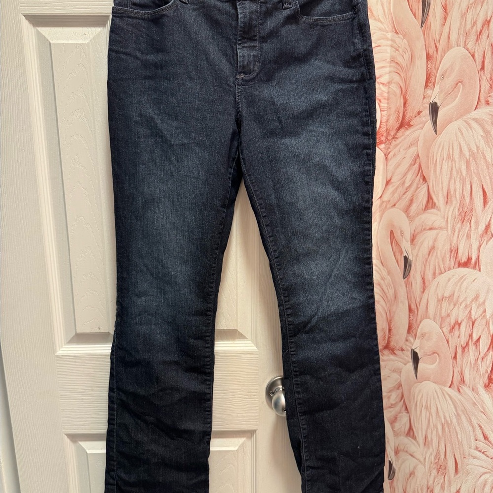 NYDJ Dark Blue Straight Leg Women's Jeans